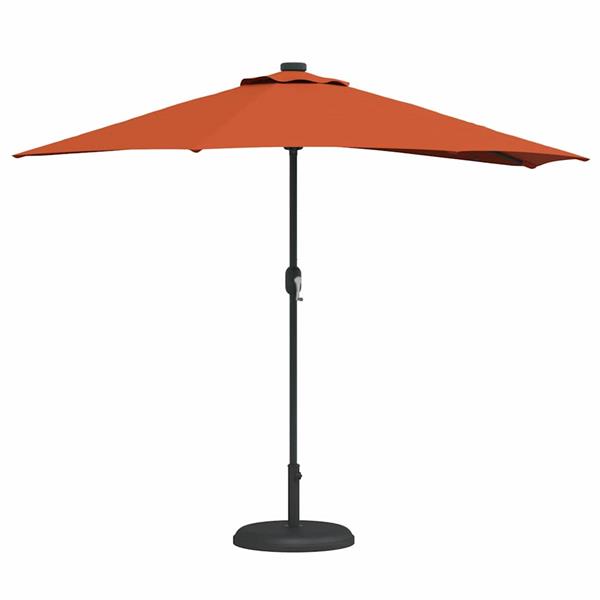 Grote foto vidaxl tuinparasol terracotta 294 x 150 x 224 cm stof tuin en terras overige tuin en terras