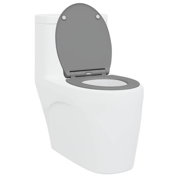 Grote foto vidaxl toiletzitting grijs 45 5 x 37 5 x 3 8 cm duroplast doe het zelf en verbouw sanitair