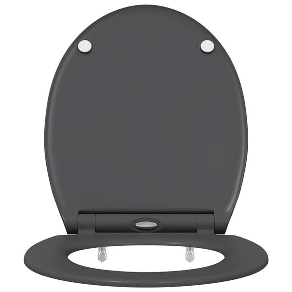 Grote foto vidaxl toiletzitting antraciet 45 5 x 37 5 x 3 8 cm duroplast doe het zelf en verbouw sanitair
