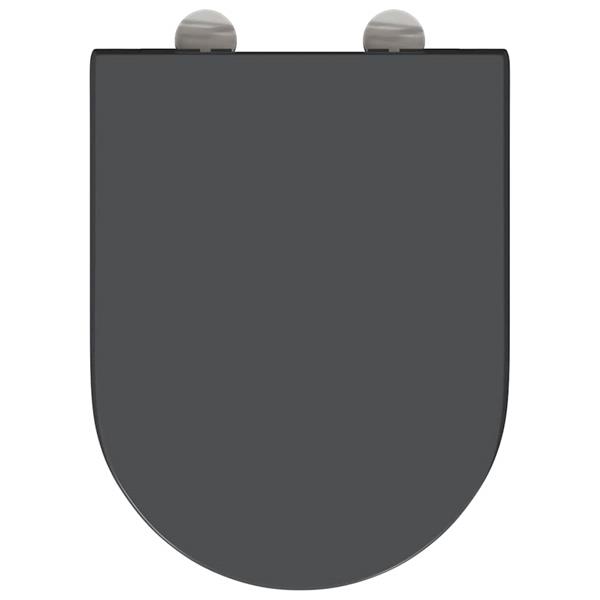 Grote foto vidaxl toiletzitting antraciet 46 2 x 36 x 4 3 cm duroplast doe het zelf en verbouw sanitair