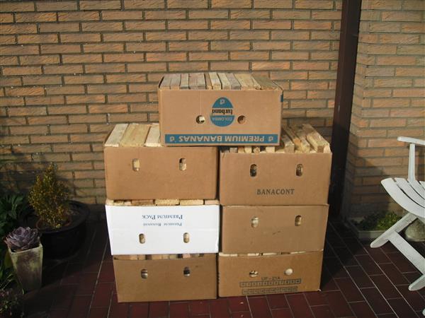 Grote foto brandhout tuin en terras openhaardhout