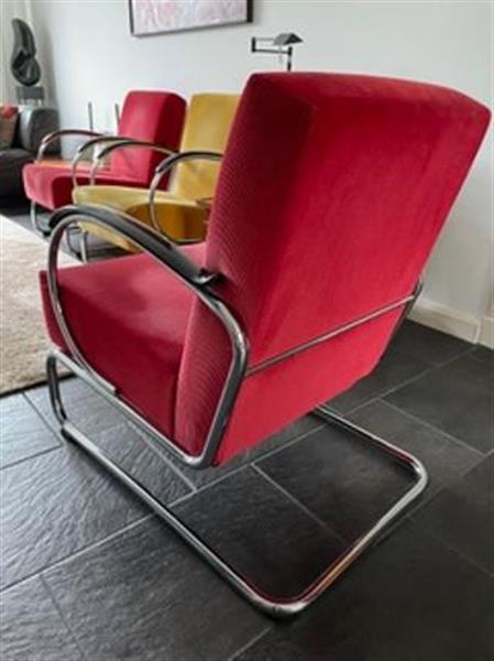 Grote foto gispen design stoel met hocker top design. antiek en kunst stoelen en banken