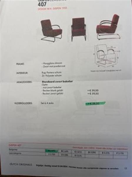 Grote foto gispen design stoel met hocker top design. antiek en kunst stoelen en banken