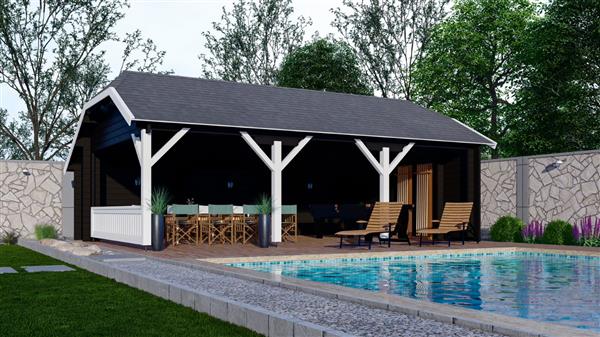 Grote foto nieuw blokhut wolfskap wks2 50mm tuin en terras tuinhuisjes en blokhutten