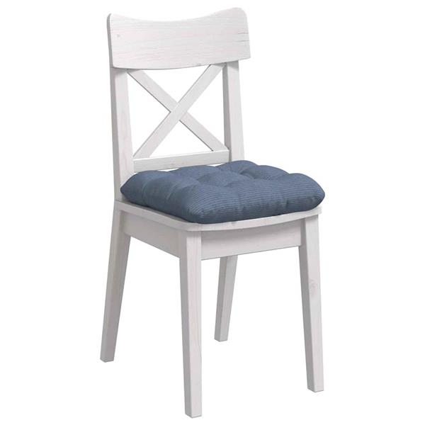 Grote foto vidaxl zitkussens 4 pcs blauw 45 x 45 cm katoen stof huis en inrichting woningdecoratie