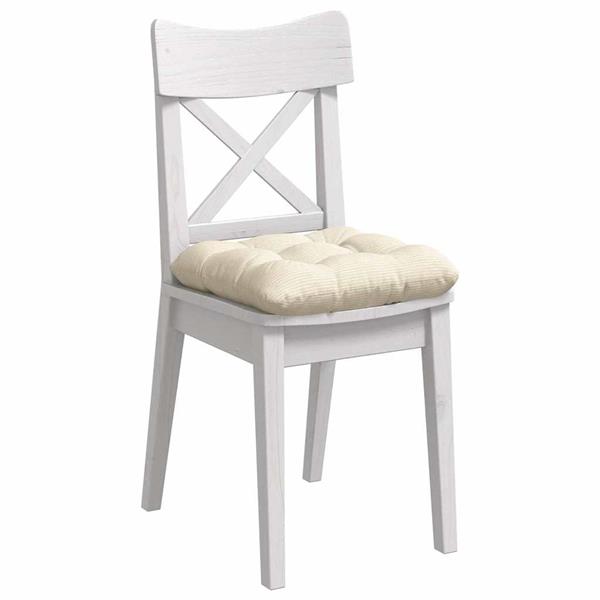 Grote foto vidaxl zitkussens 4 pcs cr me 40 x 40 cm katoen stof huis en inrichting woningdecoratie