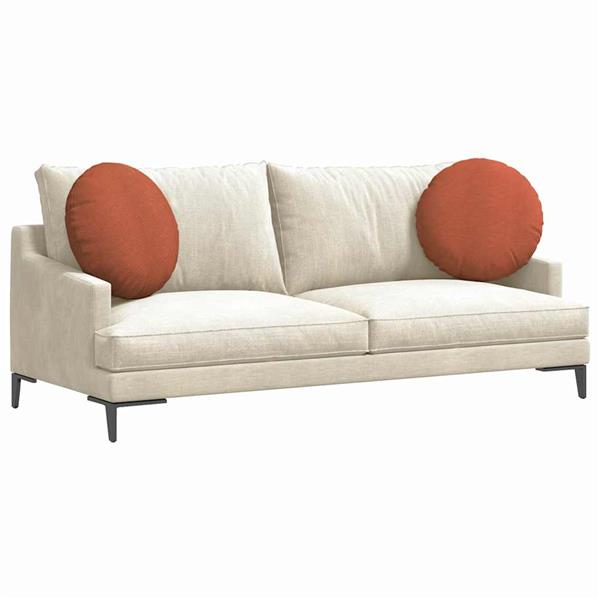 Grote foto vidaxl zitkussens 2 pcs rood oranje 50 cm katoen stof huis en inrichting woningdecoratie