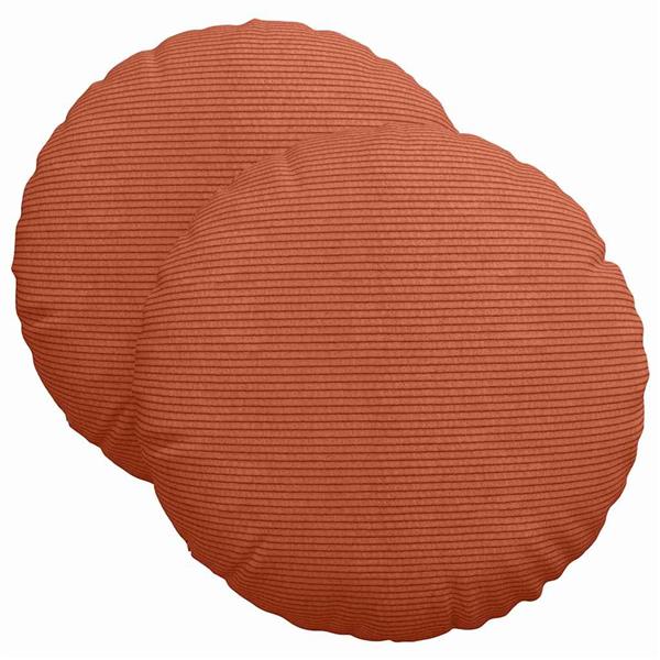 Grote foto vidaxl zitkussens 2 pcs rood oranje 40 cm katoen stof huis en inrichting woningdecoratie