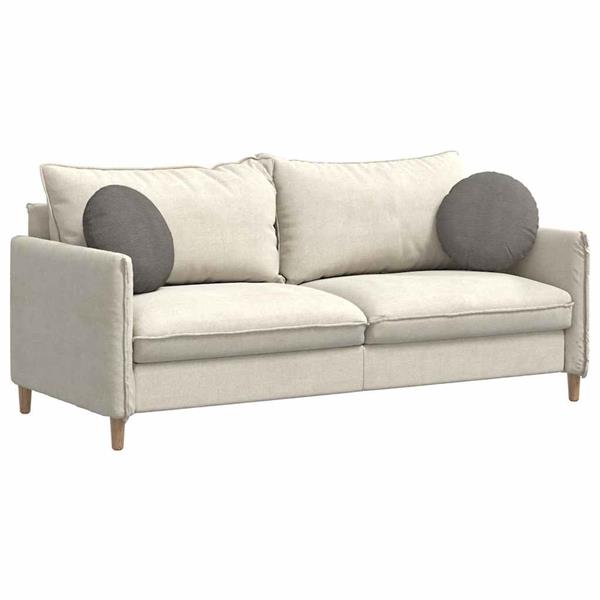 Grote foto vidaxl zitkussens 2 pcs lichtgrijs 40 cm katoen stof huis en inrichting woningdecoratie