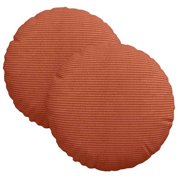 Grote foto vidaxl zitkussens 2 pcs rood oranje 30 cm katoen stof huis en inrichting woningdecoratie