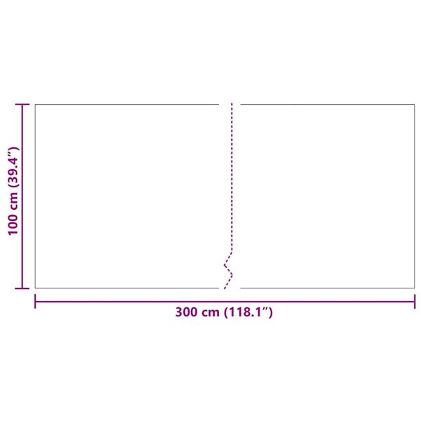 Grote foto vidaxl tapijt loper lichtgrijs 100 x 300 cm stof huis en inrichting vloerbedekking en kleden