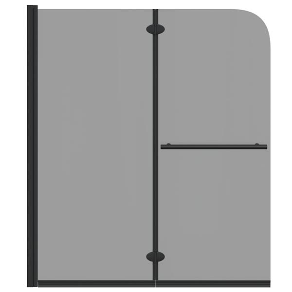 Grote foto vidaxl douche omhulsel zwart 95 x 140 cm esg glas en aluminium doe het zelf en verbouw sanitair