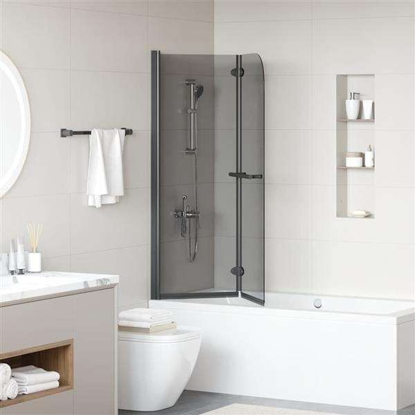 Grote foto vidaxl douche omhulsel zwart 120 x 140 cm esg glas en aluminium doe het zelf en verbouw sanitair