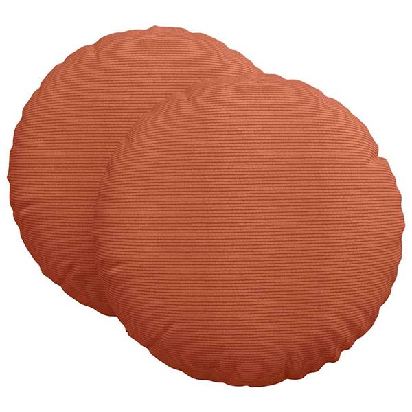 Grote foto vidaxl zitkussens 2 pcs rood oranje 80 cm katoen stof huis en inrichting woningdecoratie