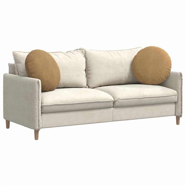 Grote foto vidaxl zitkussens 2 pcs bruin 50 x 19 cm fluweel huis en inrichting woningdecoratie