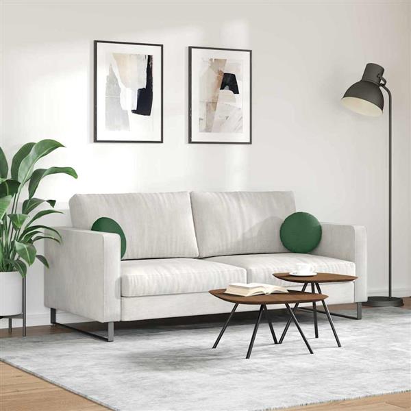 Grote foto vidaxl zitkussens 2 pcs donkergroen 30 cm katoen stof huis en inrichting woningdecoratie