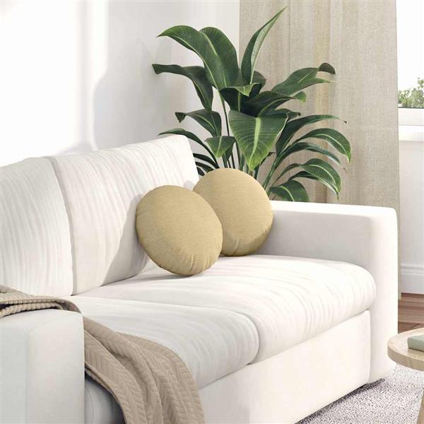 Grote foto vidaxl zitkussens 2 pcs grijs groen 30 cm katoen stof huis en inrichting woningdecoratie