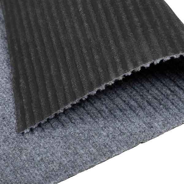 Grote foto vidaxl tapijt loper lichtgrijs 100 x 300 cm stof huis en inrichting vloerbedekking en kleden