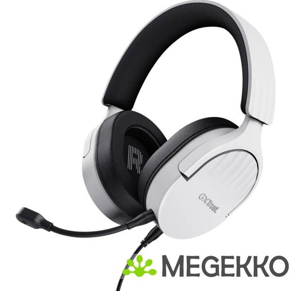 Grote foto trust gxt 489 fayzo bedraad wit audio tv en foto koptelefoons