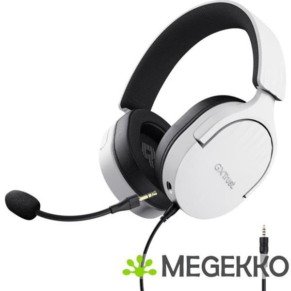 Grote foto trust gxt 489 fayzo bedraad wit audio tv en foto koptelefoons