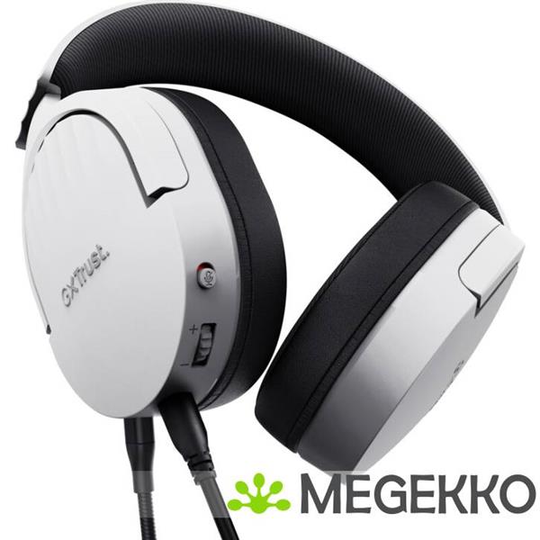 Grote foto trust gxt 489 fayzo bedraad wit audio tv en foto koptelefoons