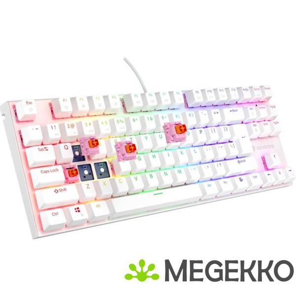 Grote foto genesis nkg 2063 thor 303 tkl toetsenbord wit computers en software toetsenborden