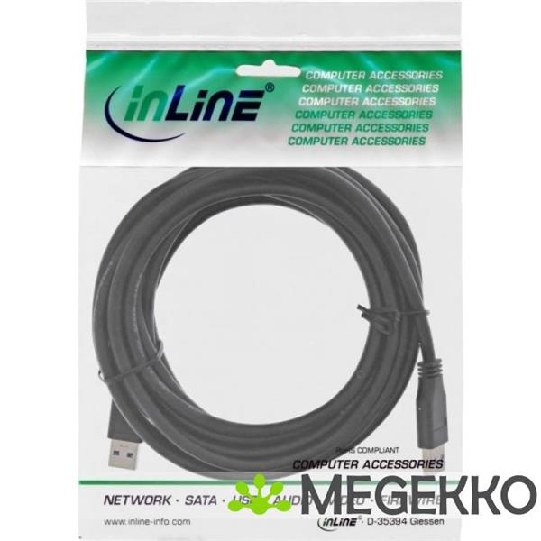 Grote foto inline 4043718233991 usb kabel 5 m usb 3.2 gen 1 3.1 gen 1 usb a zwart computers en software overige computers en software
