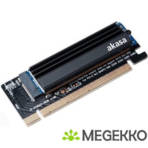 Grote foto akasa ak pccm2p 05 interfacekaart adapter m.2 intern computers en software netwerkkaarten routers en switches