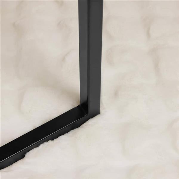 Grote foto vidaxl neppels konijnenbont deken 4 pcs wit 220 x 240 cm polyester huis en inrichting bedden