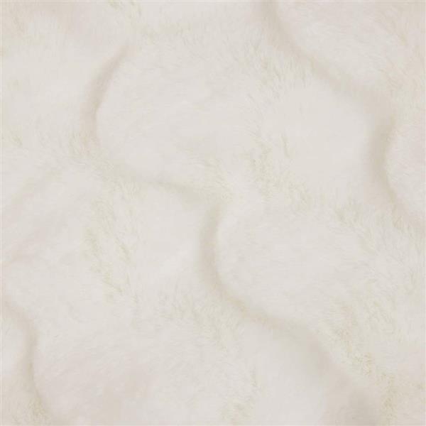 Grote foto vidaxl neppels konijnenbont deken 4 pcs wit 150 x 220 cm polyester huis en inrichting bedden
