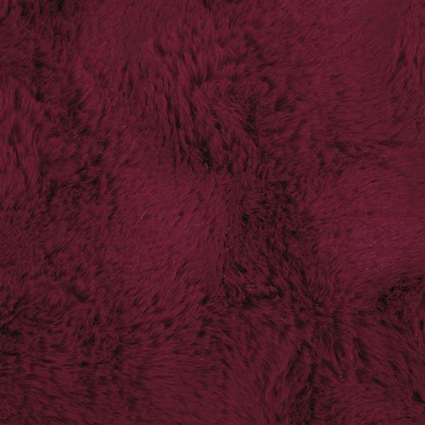 Grote foto vidaxl neppels konijnenbont deken 4 pcs bordeaux rood 150 x 220 cm huis en inrichting bedden