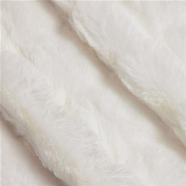 Grote foto vidaxl neppels konijnenbont deken 4 pcs wit 150 x 220 cm polyester huis en inrichting bedden