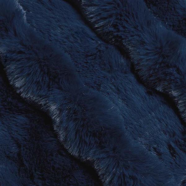 Grote foto vidaxl neppels konijnenbont deken 4 pcs marineblauw 220 x 240 cm huis en inrichting bedden