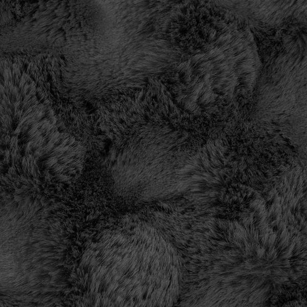 Grote foto vidaxl neppels konijnenbont deken 4 pcs donkergrijs 220 x 240 cm huis en inrichting bedden