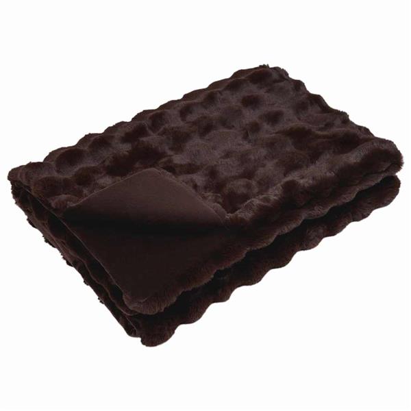 Grote foto vidaxl neppels konijnenbont deken 4 pcs kameel 220 x 240 cm polyester huis en inrichting bedden