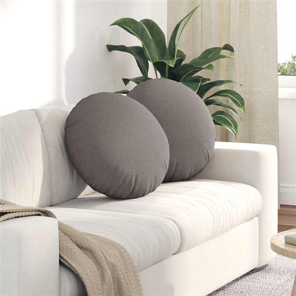Grote foto vidaxl zitkussens 2 pcs taupe 50 x 19 cm stof huis en inrichting woningdecoratie