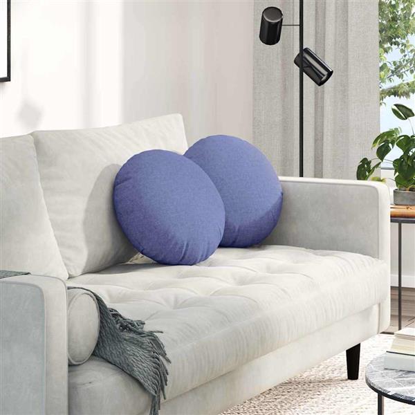 Grote foto vidaxl zitkussens 2 pcs jeans blauw 40 x 13 cm stof huis en inrichting woningdecoratie