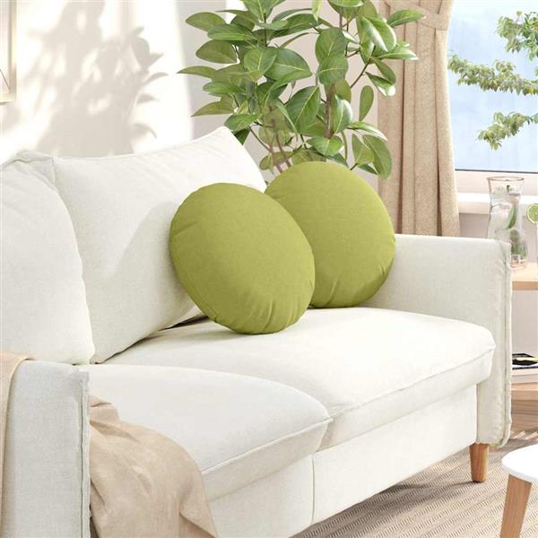 Grote foto vidaxl zitkussens 2 pcs lichtgroen 40 x 13 cm stof huis en inrichting woningdecoratie