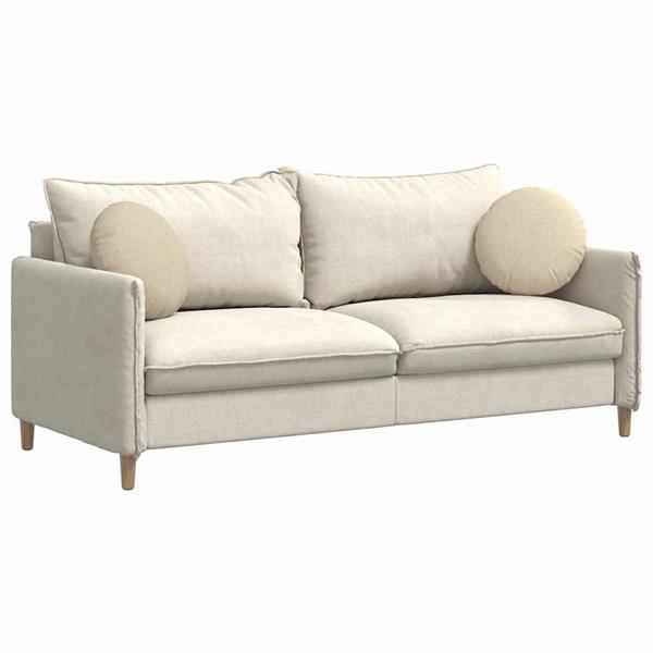 Grote foto vidaxl zitkussens 2 pcs cr me 40 x 13 cm stof huis en inrichting woningdecoratie