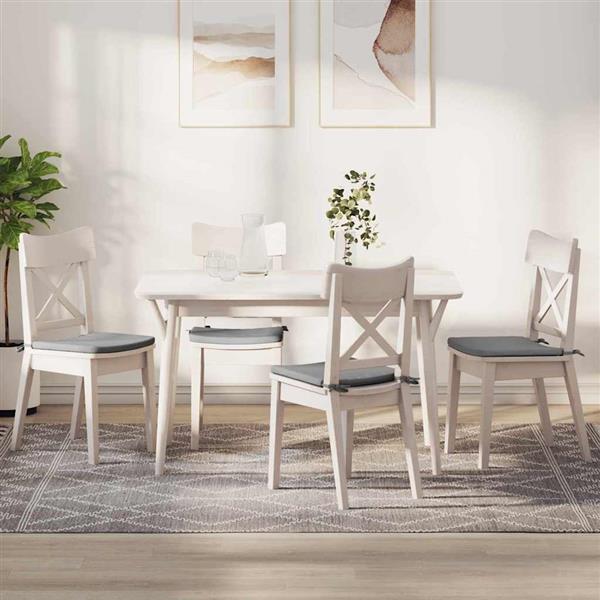 Grote foto vidaxl zitkussens 4 pcs wolkengrijs 40 x 40 x 3 cm stof huis en inrichting woningdecoratie