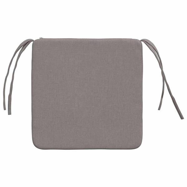 Grote foto vidaxl zitkussens 4 pcs taupe 40 x 40 x 3 cm stof huis en inrichting woningdecoratie