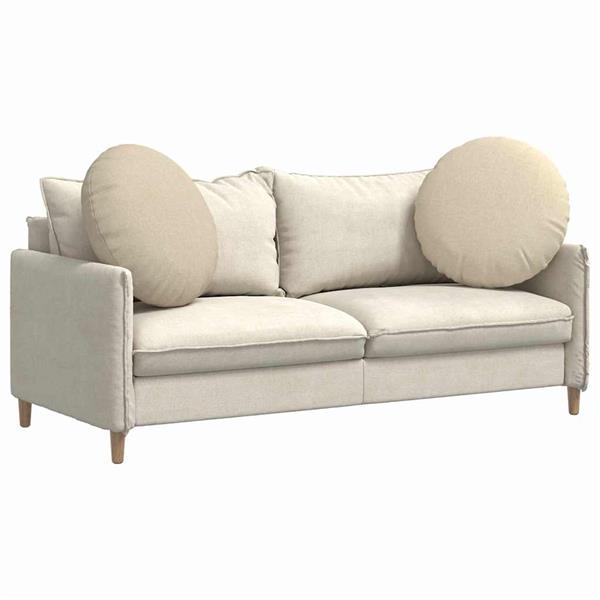 Grote foto vidaxl zitkussens 2 pcs cr me 80 x 29 cm stof huis en inrichting woningdecoratie