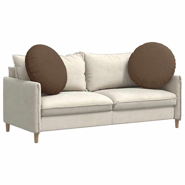 Grote foto vidaxl zitkussens 2 pcs bruin 80 x 29 cm stof huis en inrichting woningdecoratie