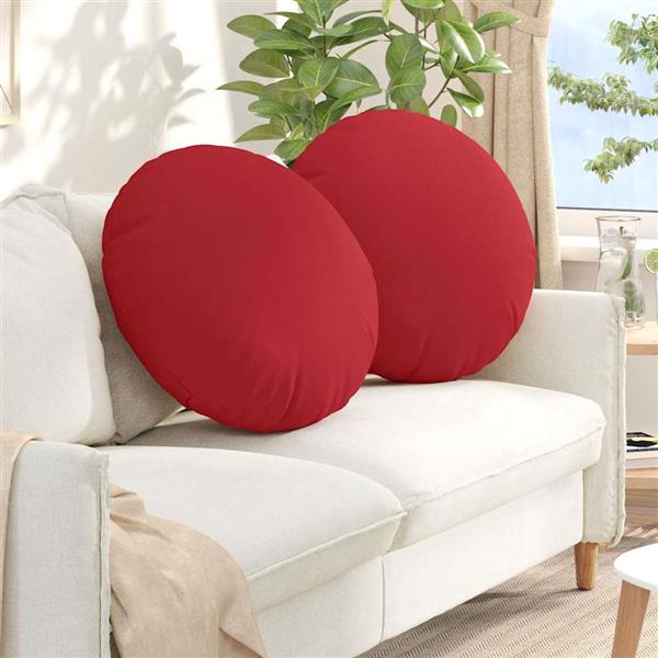 Grote foto vidaxl zitkussens 2 pcs rood 60 x 21 cm stof huis en inrichting woningdecoratie