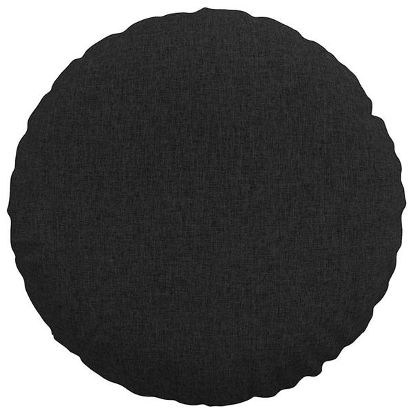 Grote foto vidaxl zitkussens 2 pcs zwart 50 x 19 cm stof huis en inrichting woningdecoratie