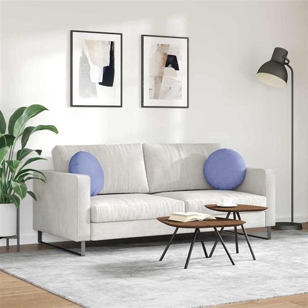 Grote foto vidaxl zitkussens 2 pcs jeans blauw 40 x 13 cm stof huis en inrichting woningdecoratie