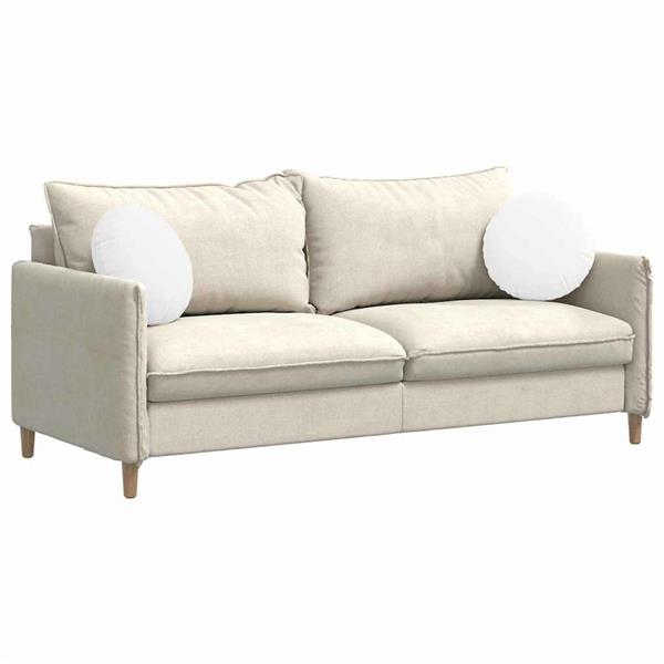 Grote foto vidaxl zitkussens 2 pcs wit 40 x 13 cm stof huis en inrichting woningdecoratie