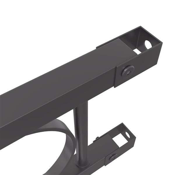 Grote foto vidaxl tuin hek grijs staal tuin en terras hekken en schuttingen