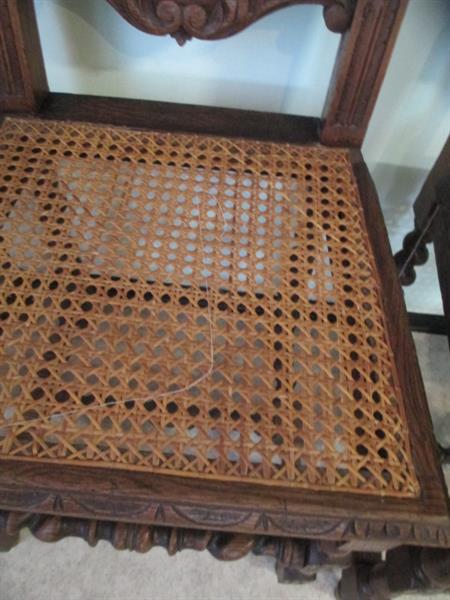 Grote foto te koop 5 mooie eiken franse jachtstoelen 19e antiek en kunst stoelen en banken