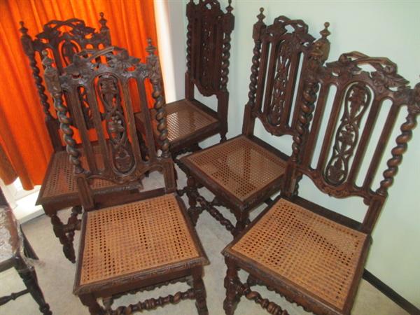 Grote foto te koop 5 mooie eiken franse jachtstoelen 19e antiek en kunst stoelen en banken